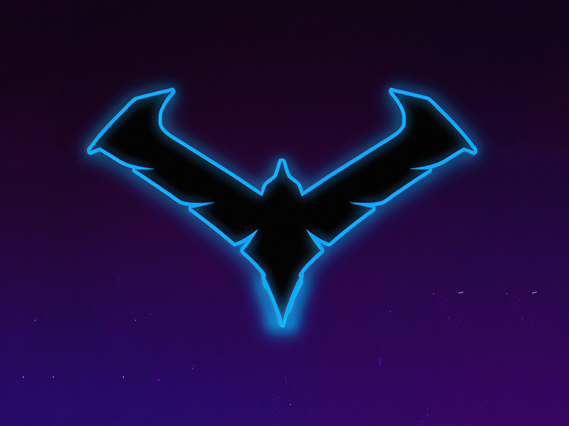 1920x1440 Nightwing Gotham Knights Minimal Logo 4k 1920x1440 Resolution 