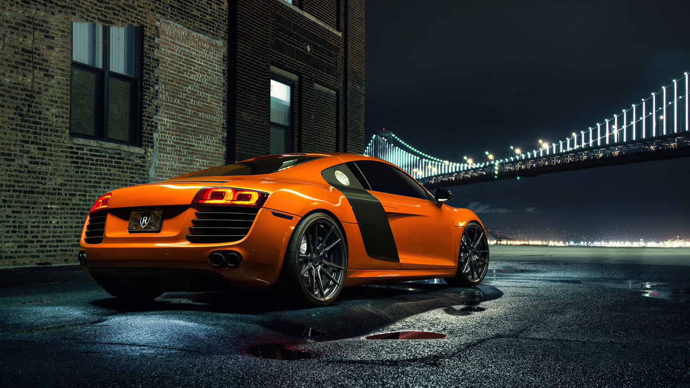 1366x768 Orange Audi R8 4k 1366x768 Resolution Hd 4k Wallpapers Images Backgrounds Photos And Pictures