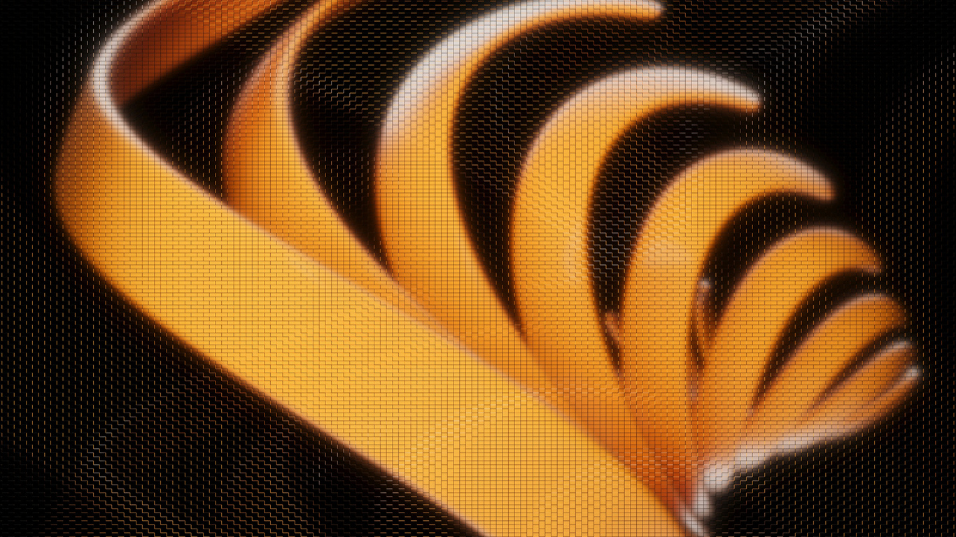 Orange Backdrop Pattern Ribbons Wallpaper