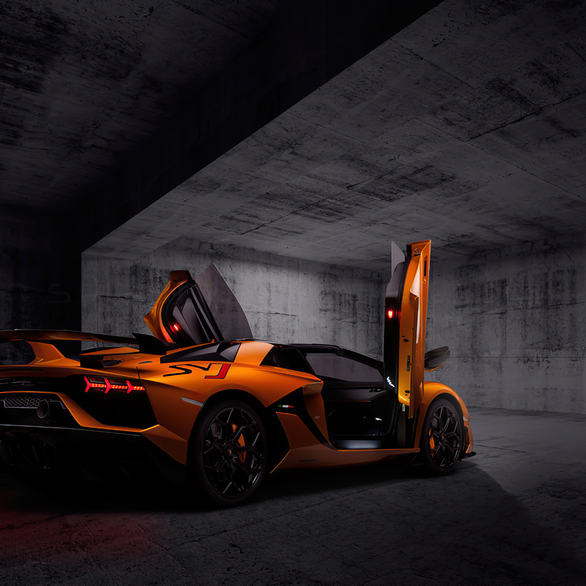 2048x2048 Orange Lamborghini Aventardor SVJ 4k Ipad Air ,HD 4k ...