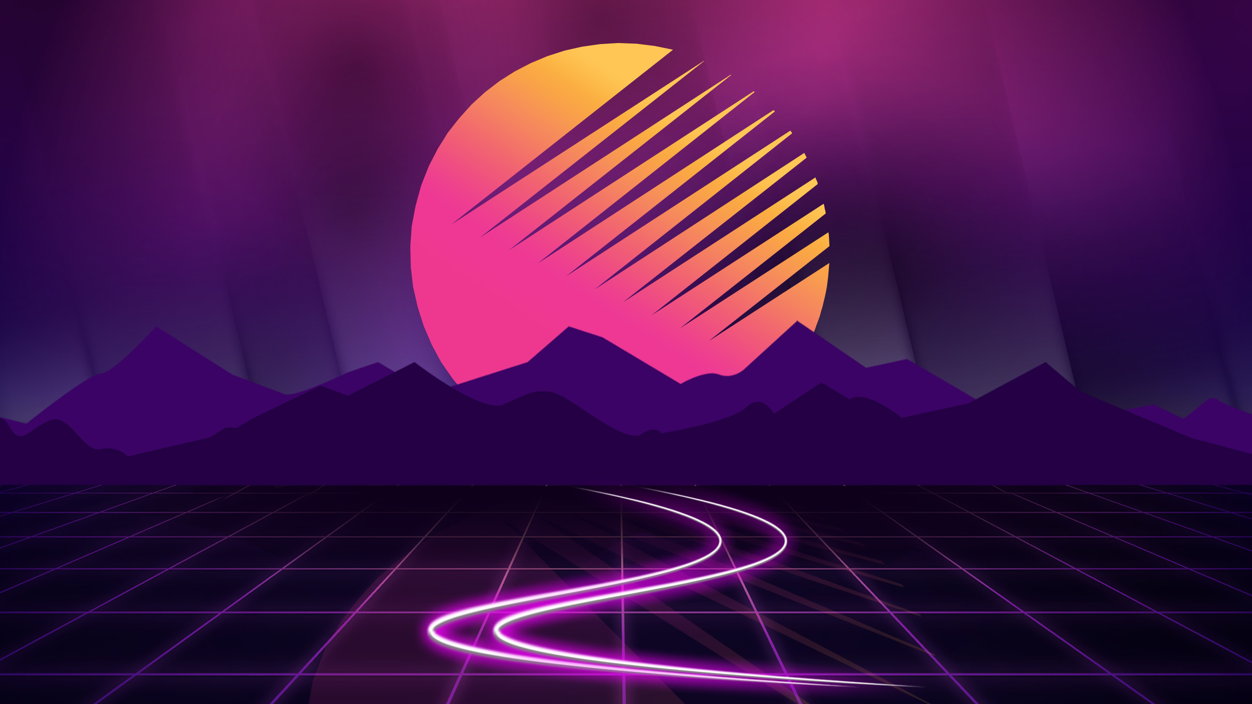 Desktop Background Wallpaper, Synthwave, Retro, 1080p/1440p/4k