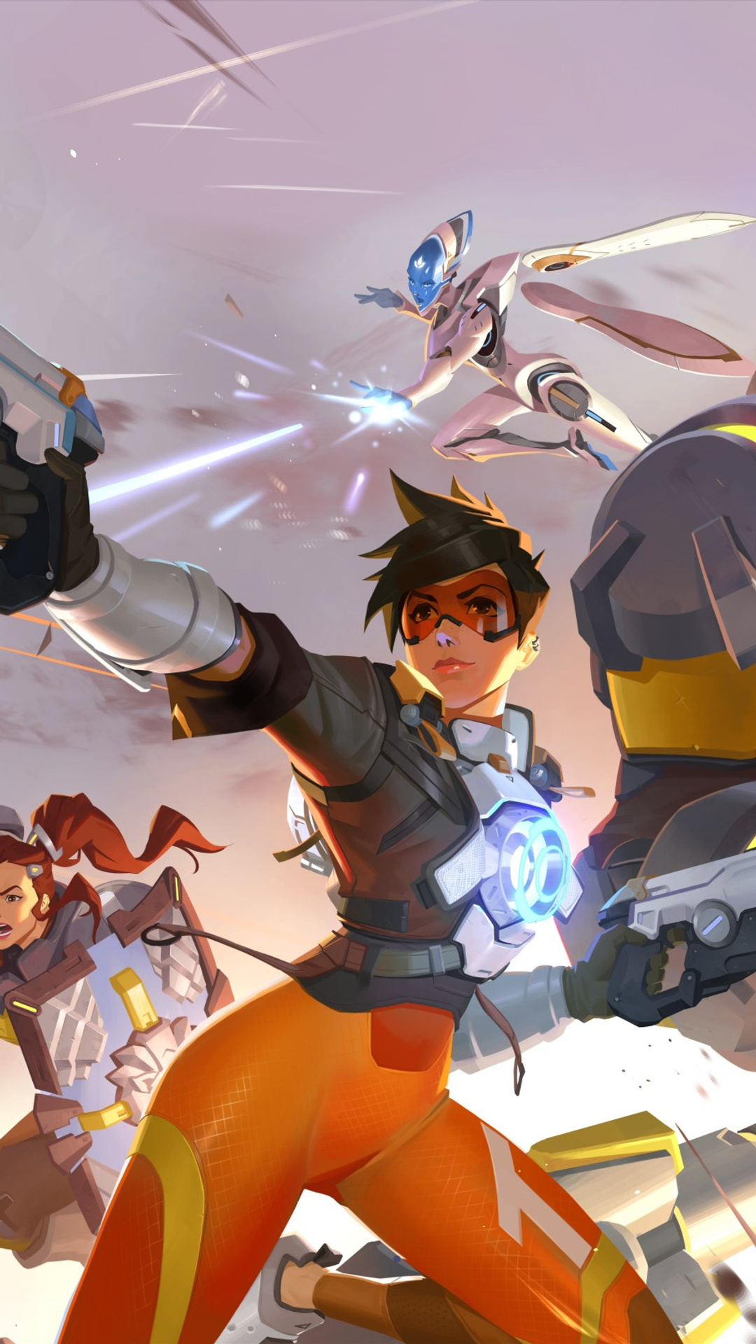 Tracer Overwatch 2 Game Art iPhone Phone 4K Wallpaper #3270h