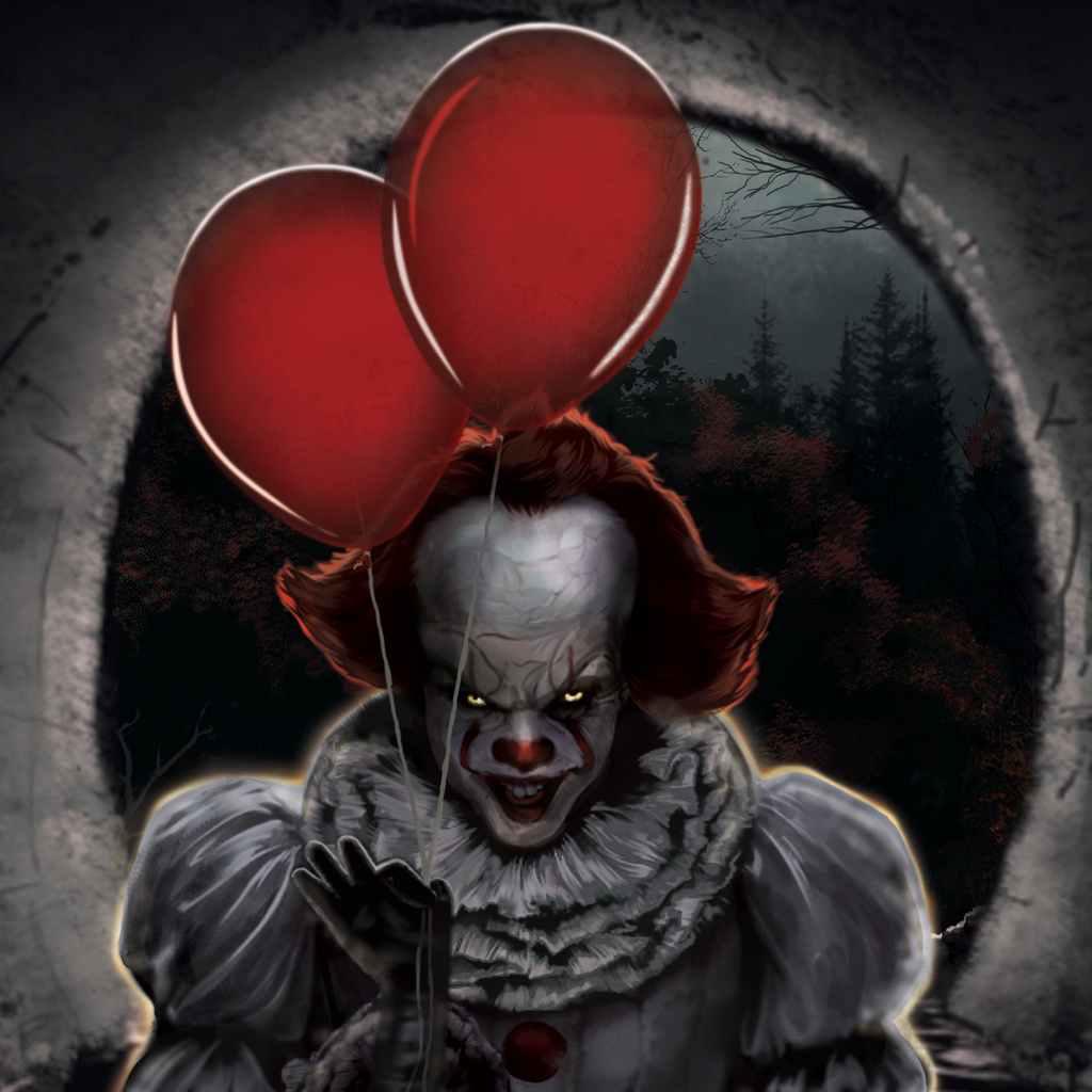 1024x1024 Pennywise Ballons 1024x1024 Resolution HD 4k Wallpapers ...