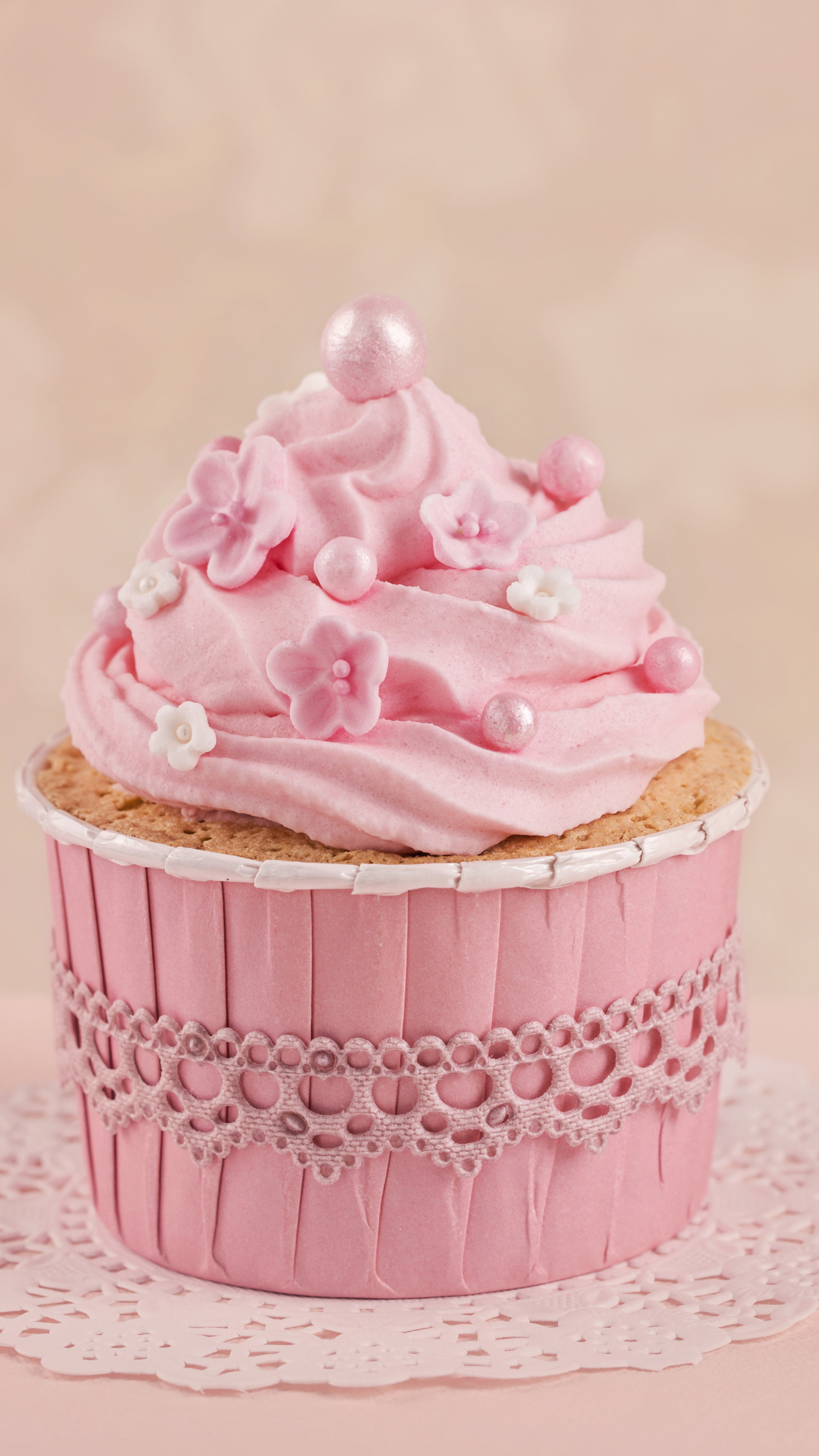 Pink Cupcake Wallpaper In 2160x3840 Resolution
