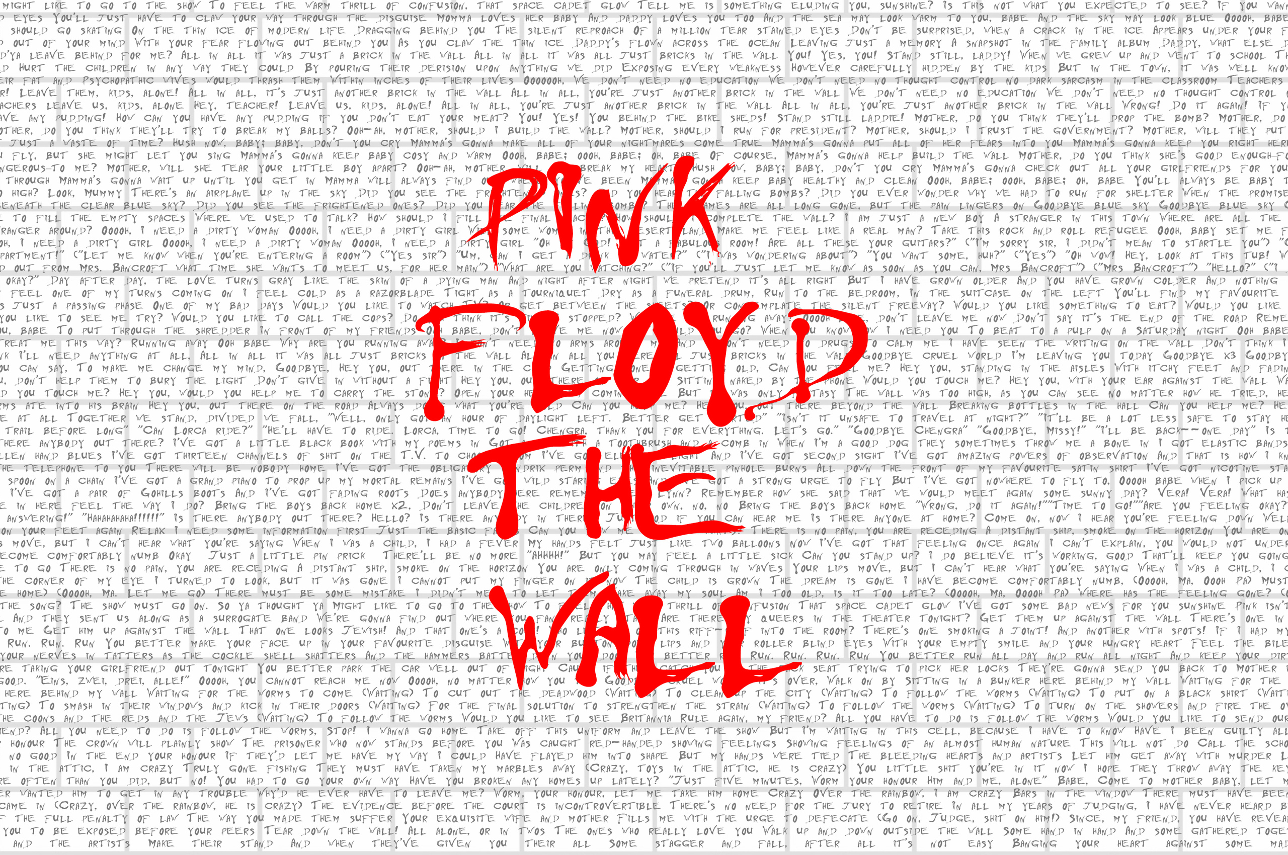 2560x1700 Pink Floyd The Wall Typography 4k Chromebook Pixel HD 4k  Wallpapers, Images, Backgrounds, Photos and Pictures