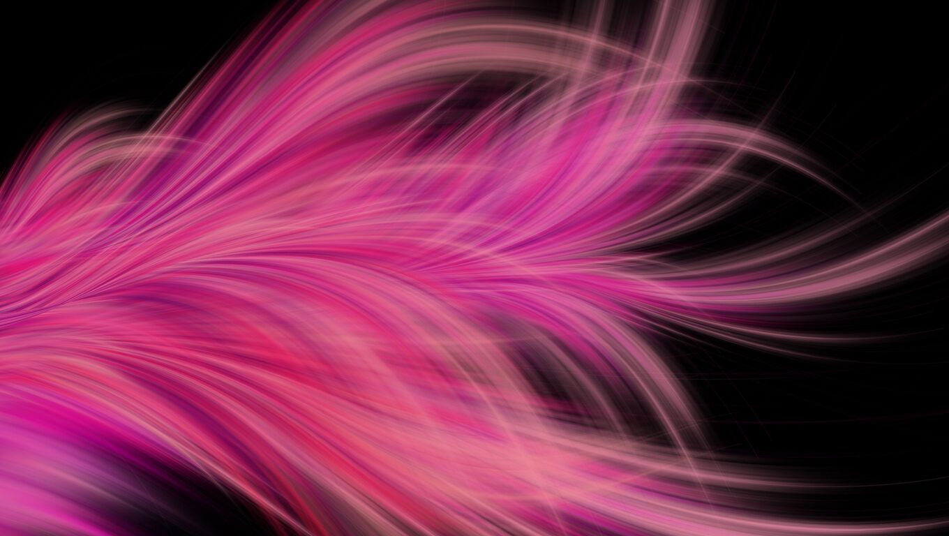 Pink Fractal Abstract Feather Wallpaper In 1360x768 Resolution