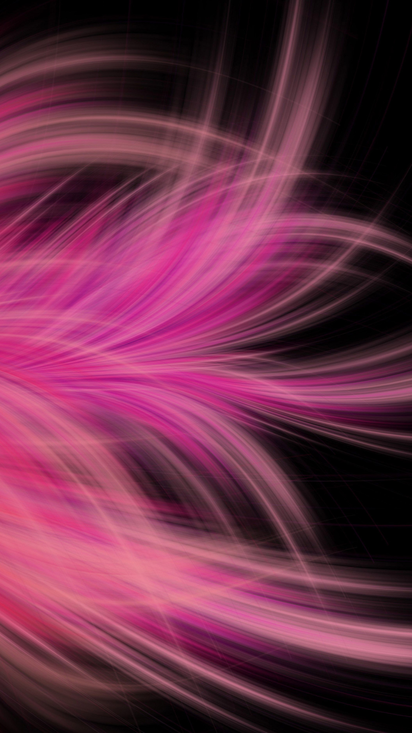 Pink Fractal Abstract Feather Wallpaper In 1440x2560 Resolution