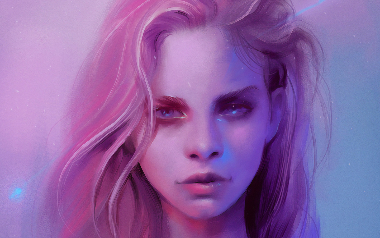 1440x900 Pink Girl Portrait Art 4k 1440x900 Resolution HD 4k Wallpapers ...