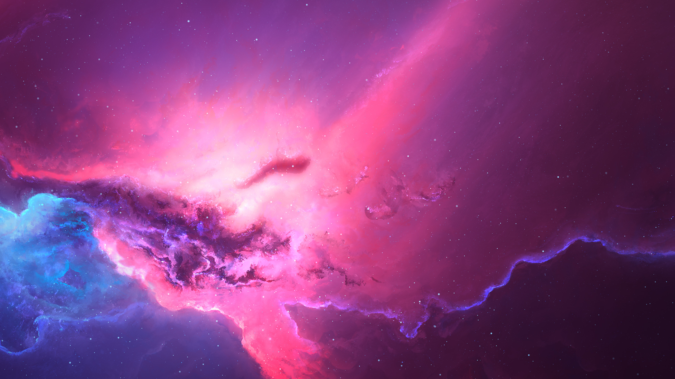 2560x1440 Pink Red Nebula Space Cosmos 4k 1440p Resolution Hd 4k Wallpapers Images Backgrounds Photos And Pictures
