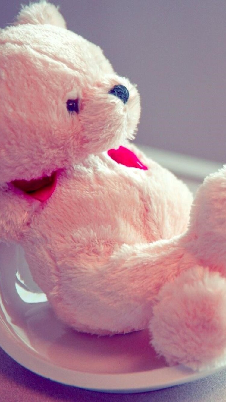 750x1334 Pink Teddy Bear iPhone 6, iPhone 6S, iPhone 7 HD 4k Wallpapers,  Images, Backgrounds, Photos and Pictures