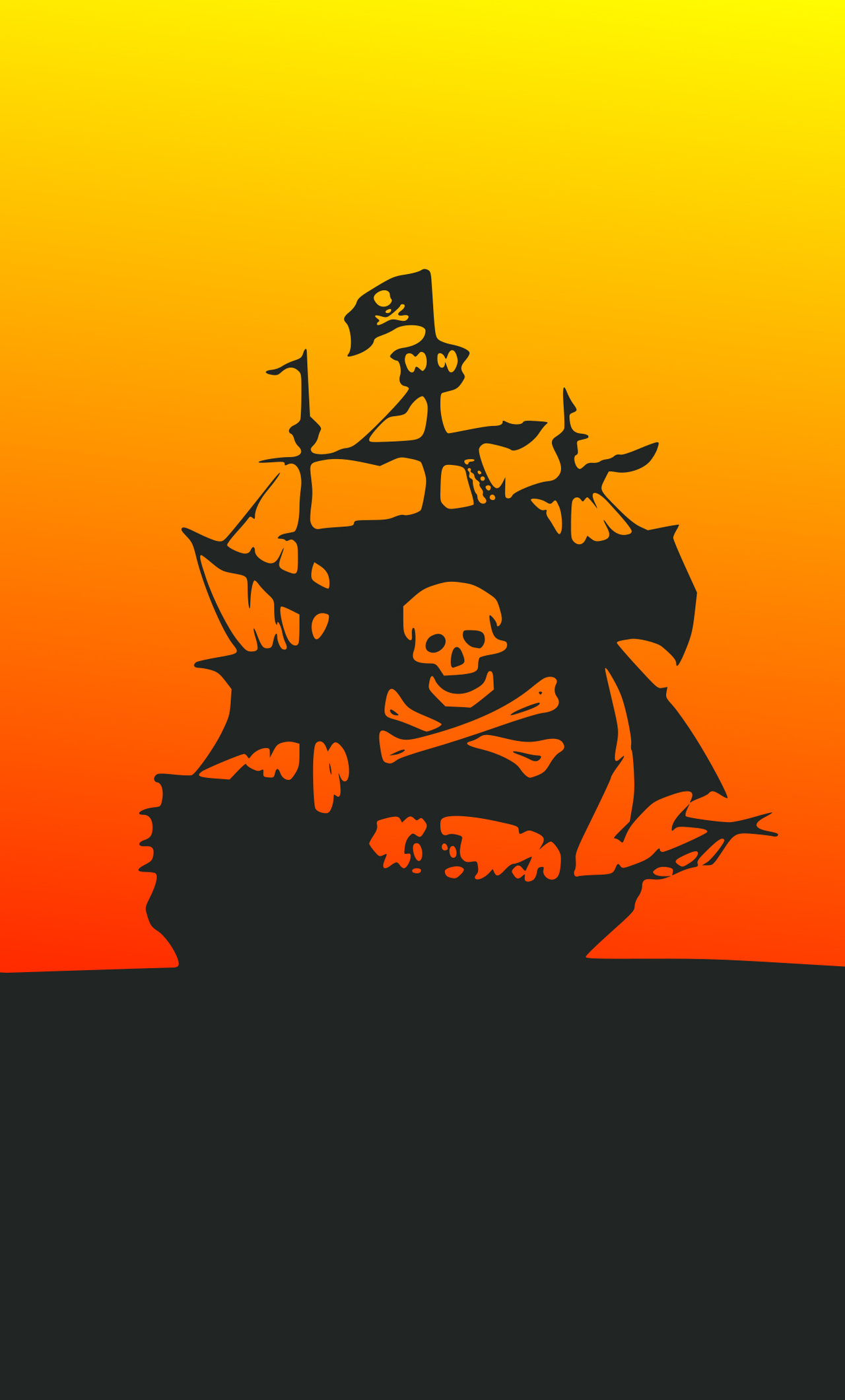 1280x2120 Pirate Ship Minimalist 4k iPhone 6+ HD 4k Wallpapers, Images,  Backgrounds, Photos and Pictures