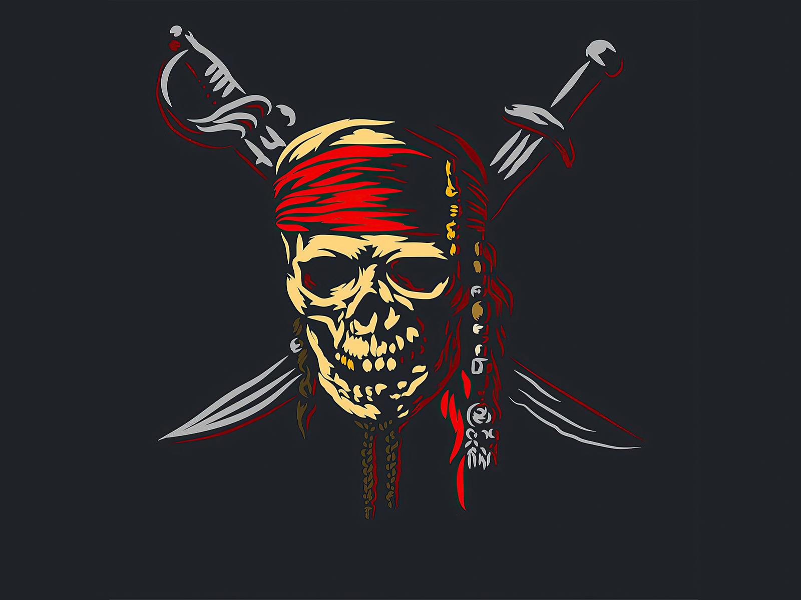 1600x1200 Pirate Skull Minimalism 5k Wallpaper,1600x1200 Resolution HD ...