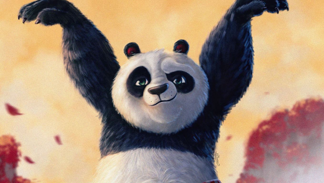 1360x768 Po From Kung Fu Panda Laptop HD HD 4k Wallpapers, Images,  Backgrounds, Photos and Pictures