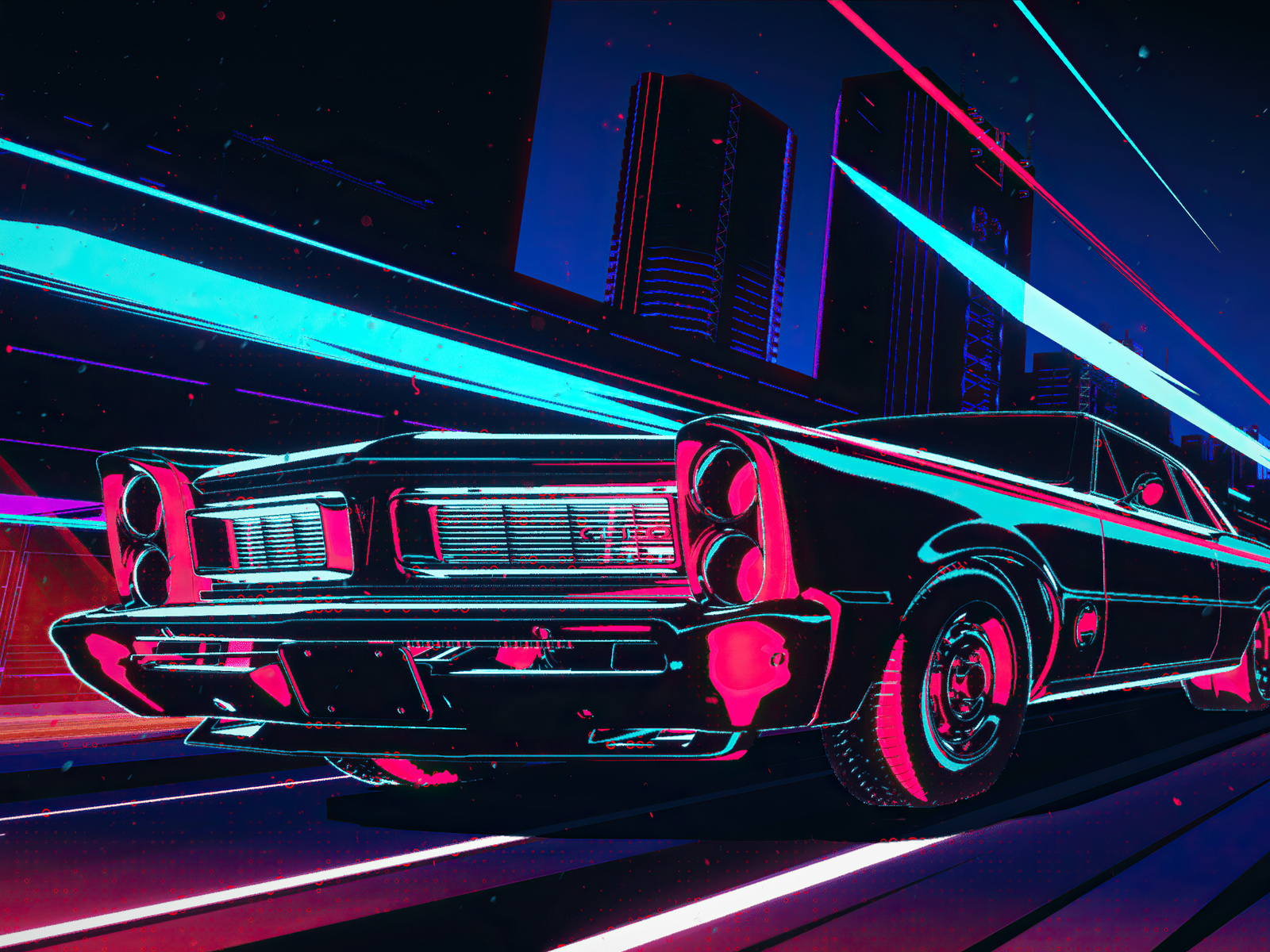 1600x1200 Pontiac Gto Cyberpunk Night 4k Wallpaper,1600x1200 Resolution ...