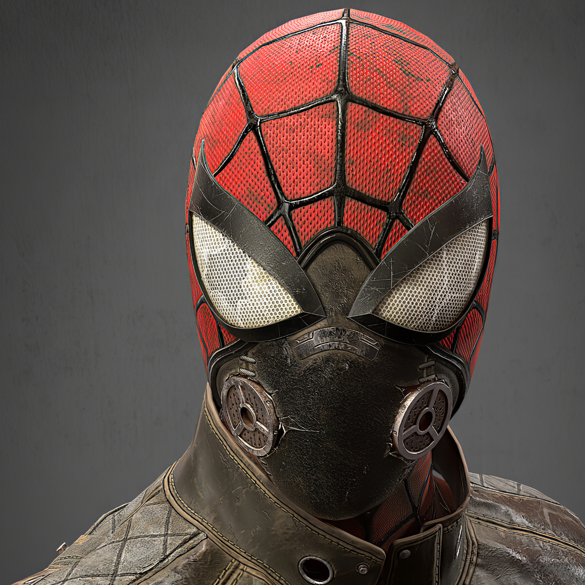 2048x2048 Post Apocalyptic Spider Man Mask 4k Ipad Air ,HD 4k ...