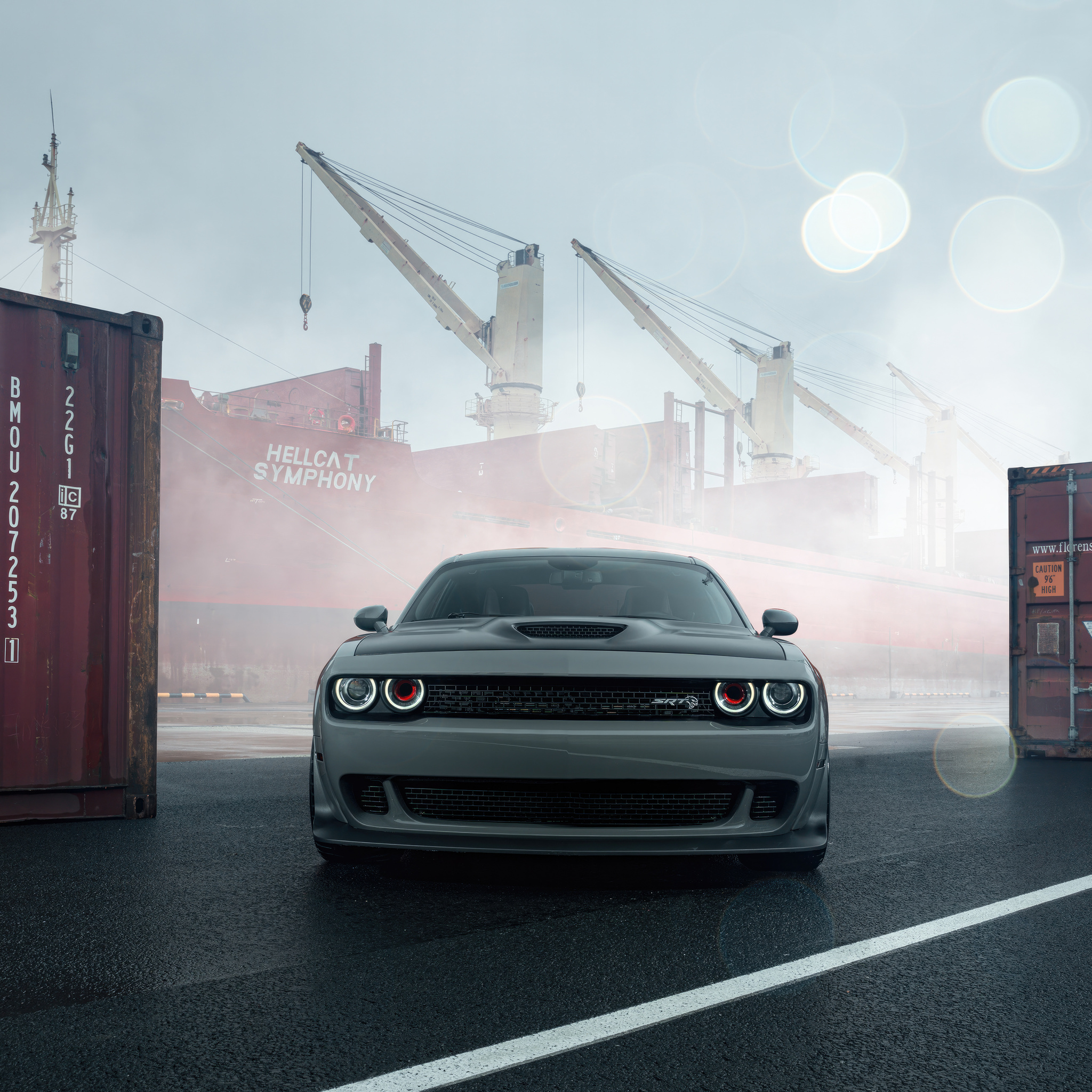 2048x2048 Power Thrills Dodge Challenger Srt Ipad Air ,HD 4k Wallpapers ...