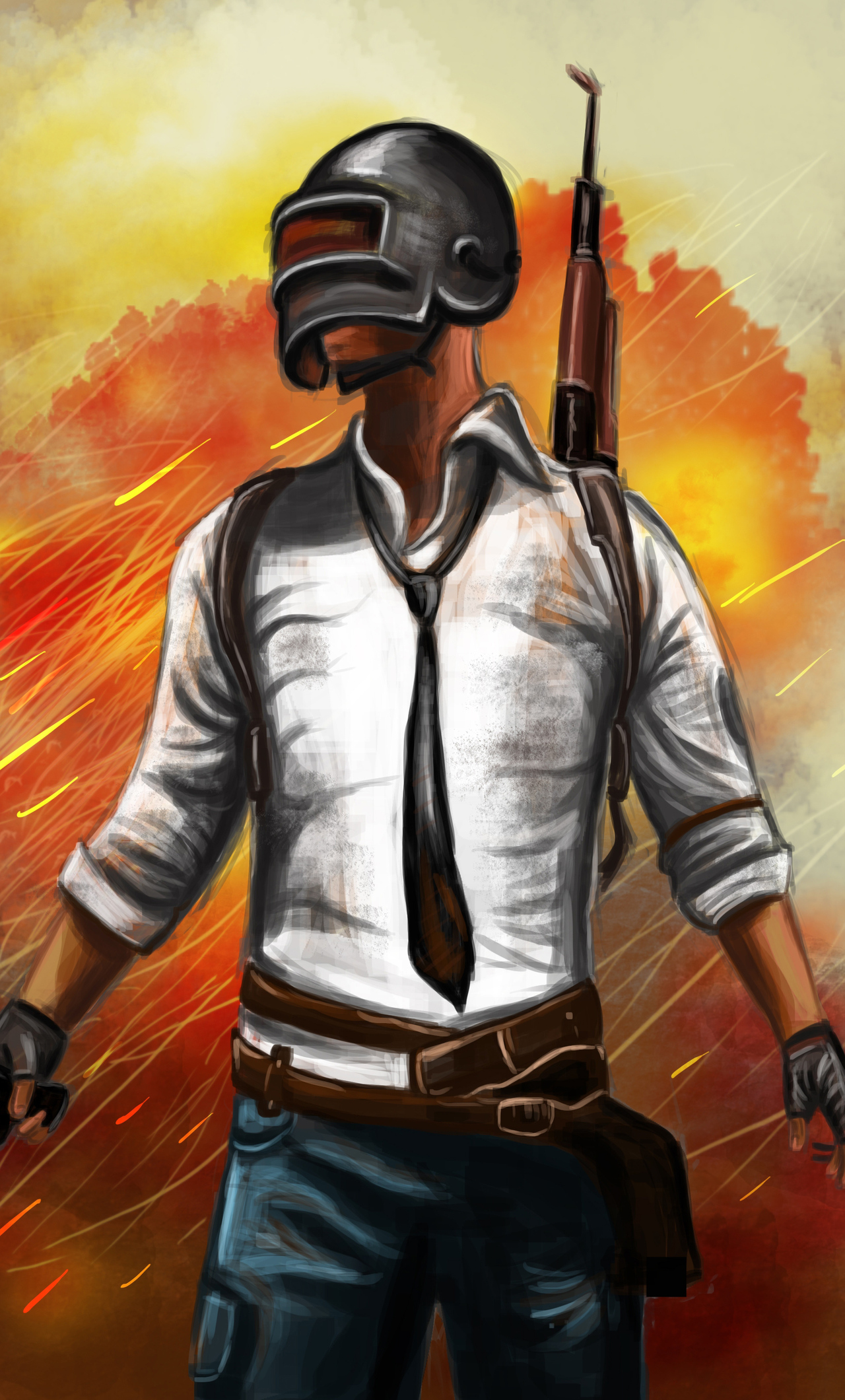1280x2120 Pubg Helmet Guy Sketch Art iPhone 6+ HD 4k Wallpapers, Images,  Backgrounds, Photos and Pictures