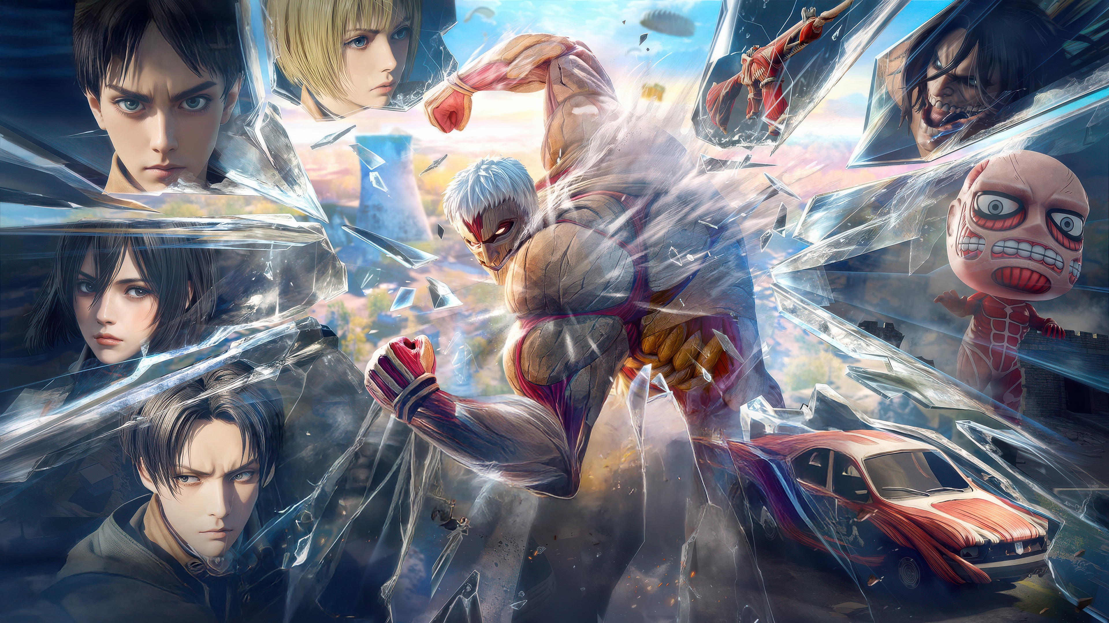 3840x2160 Pubg Mobile X Attack On Titan 2025 Game 4K ,HD 4k Wallpapers ...