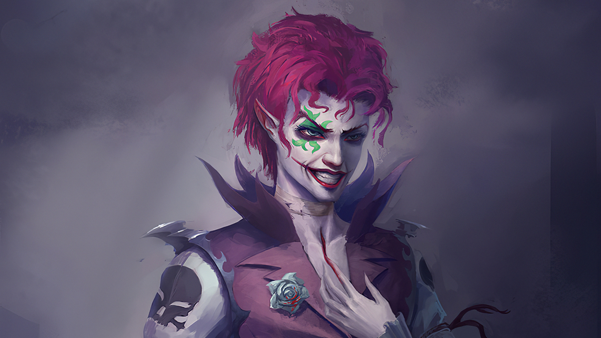 1920x1080 Purple Joker Hair Laptop Full HD 1080P ,HD 4k Wallpapers,Images,Backgrounds,Photos and ...
