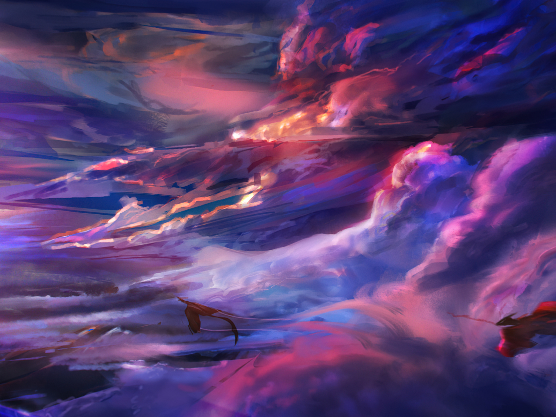 1920x1440 Purple Sky Dragons 4k 1920x1440 Resolution HD 4k Wallpapers ...