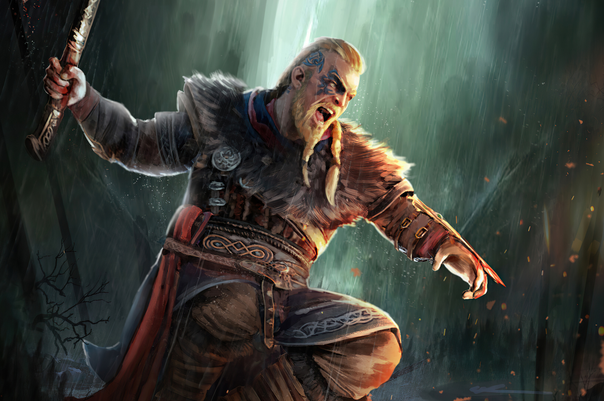 Ragnar Lothbrok Assassins Creed Valhalla 4k In 2560x1700 Resolution. 