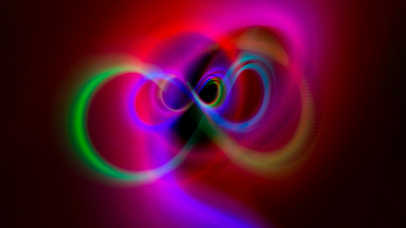 Rainbow Infinity Swirls Wallpaper
