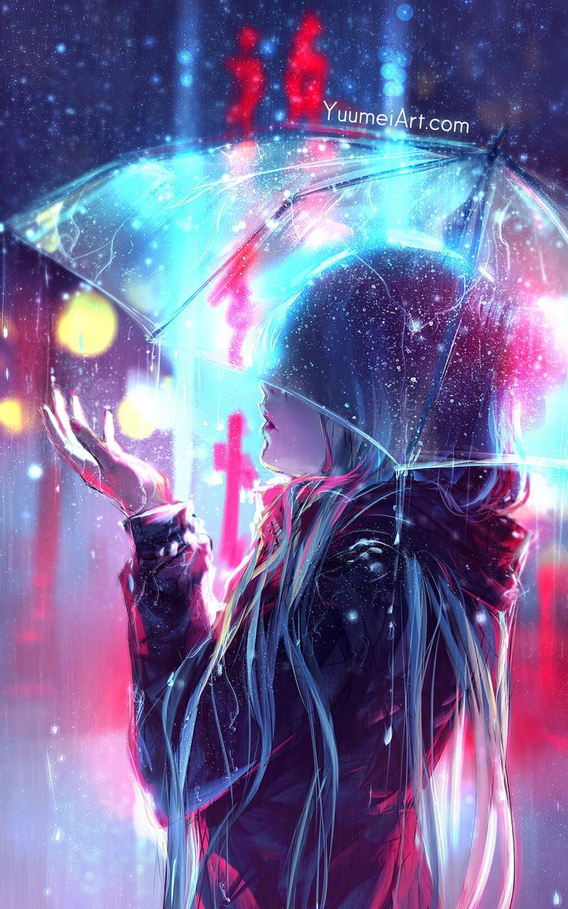 800x1280 Raining Anime Girl Blur Lights 4k Nexus 7,Samsung Galaxy Tab  10,Note Android Tablets HD 4k Wallpapers, Images, Backgrounds, Photos and  Pictures
