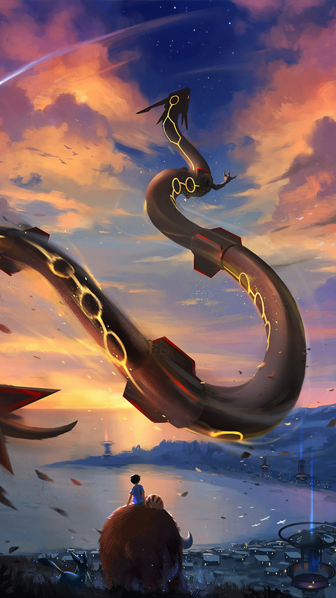 480x854 Rayquaza Pokemon Go 4k Android One HD 4k Wallpapers, Images,  Backgrounds, Photos and Pictures