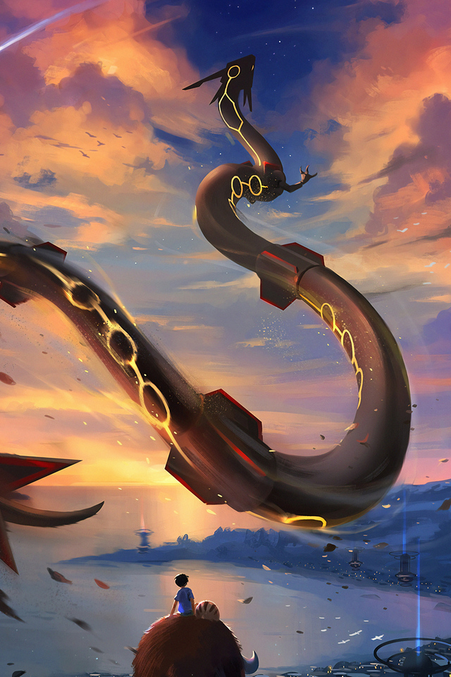 640x960 Rayquaza Pokemon Go 4k Iphone 4 Iphone 4s Hd 4k Wallpapers Images Backgrounds Photos And Pictures