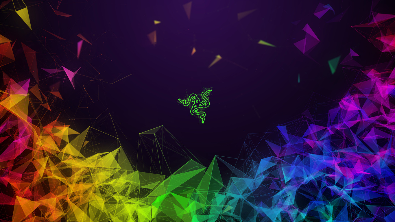 1366x768 Razer Colorful Abstract 4k ...