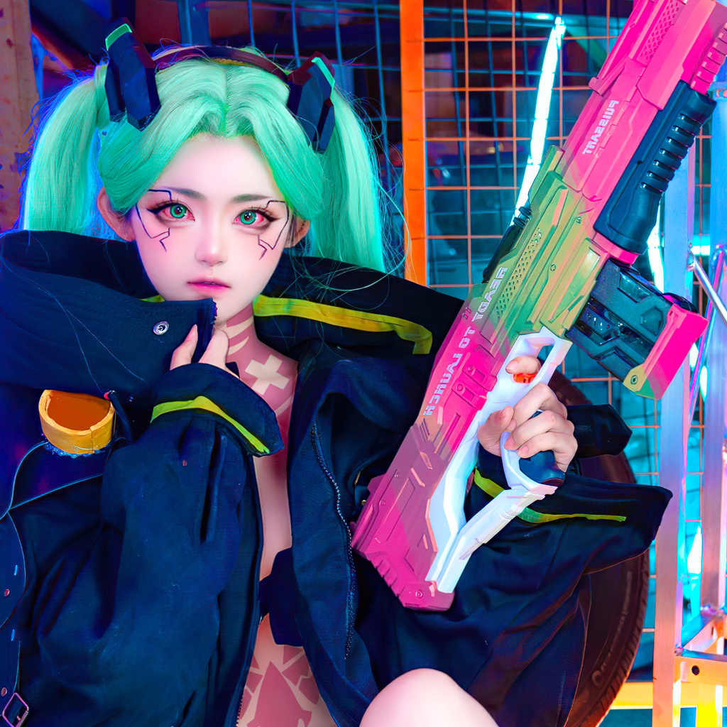 1024x1024 Rebecca Cosplay Game X Cyberpunk Edgerunners 1024x1024