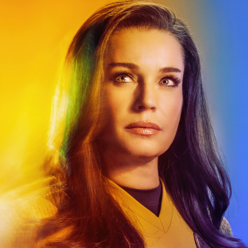 1024x1024 Rebecca Romijn As Una In Star Trek Strange New Worlds ...