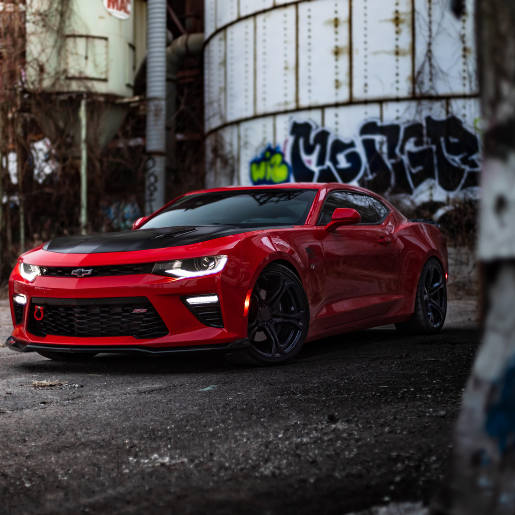 1024x1024 Red Chevrolet Camaro 8k 1024x1024 Resolution HD 4k Wallpapers ...