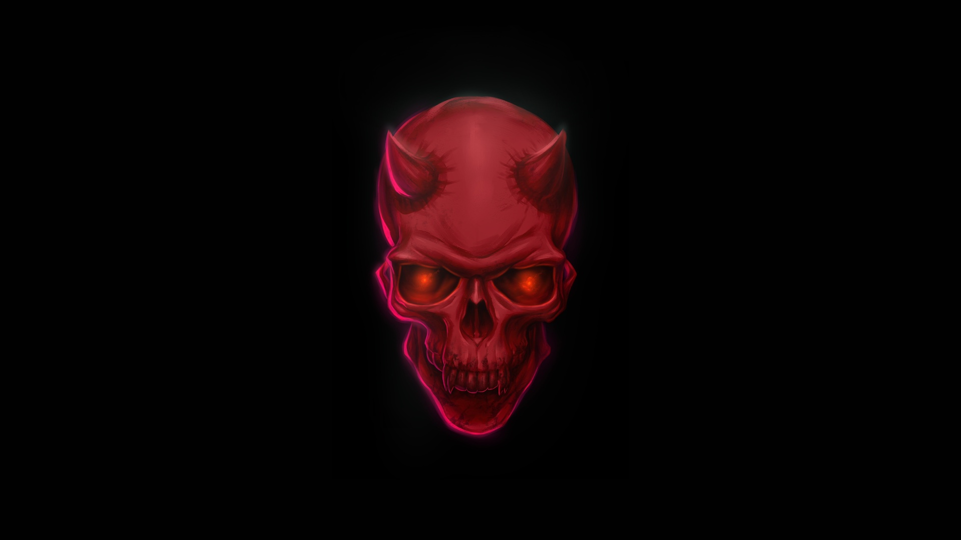 1920x1080 Red Devil Skull 8k Laptop Full HD 1080P HD 4k Wallpapers, Images,  Backgrounds, Photos and Pictures