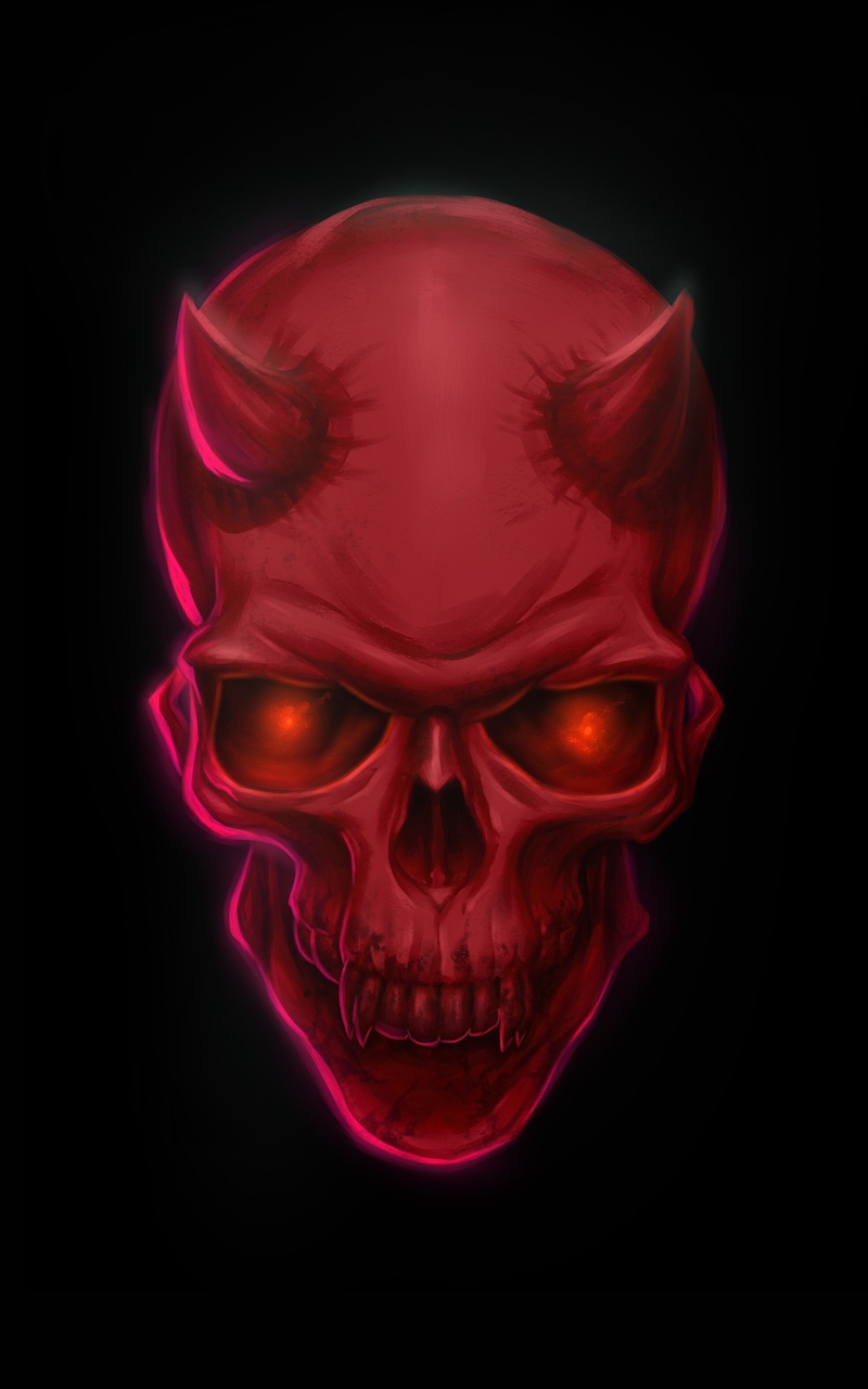 800x1280 Red Devil Skull 8k Nexus 7,Samsung Galaxy Tab 10,Note Android  Tablets HD 4k Wallpapers, Images, Backgrounds, Photos and Pictures