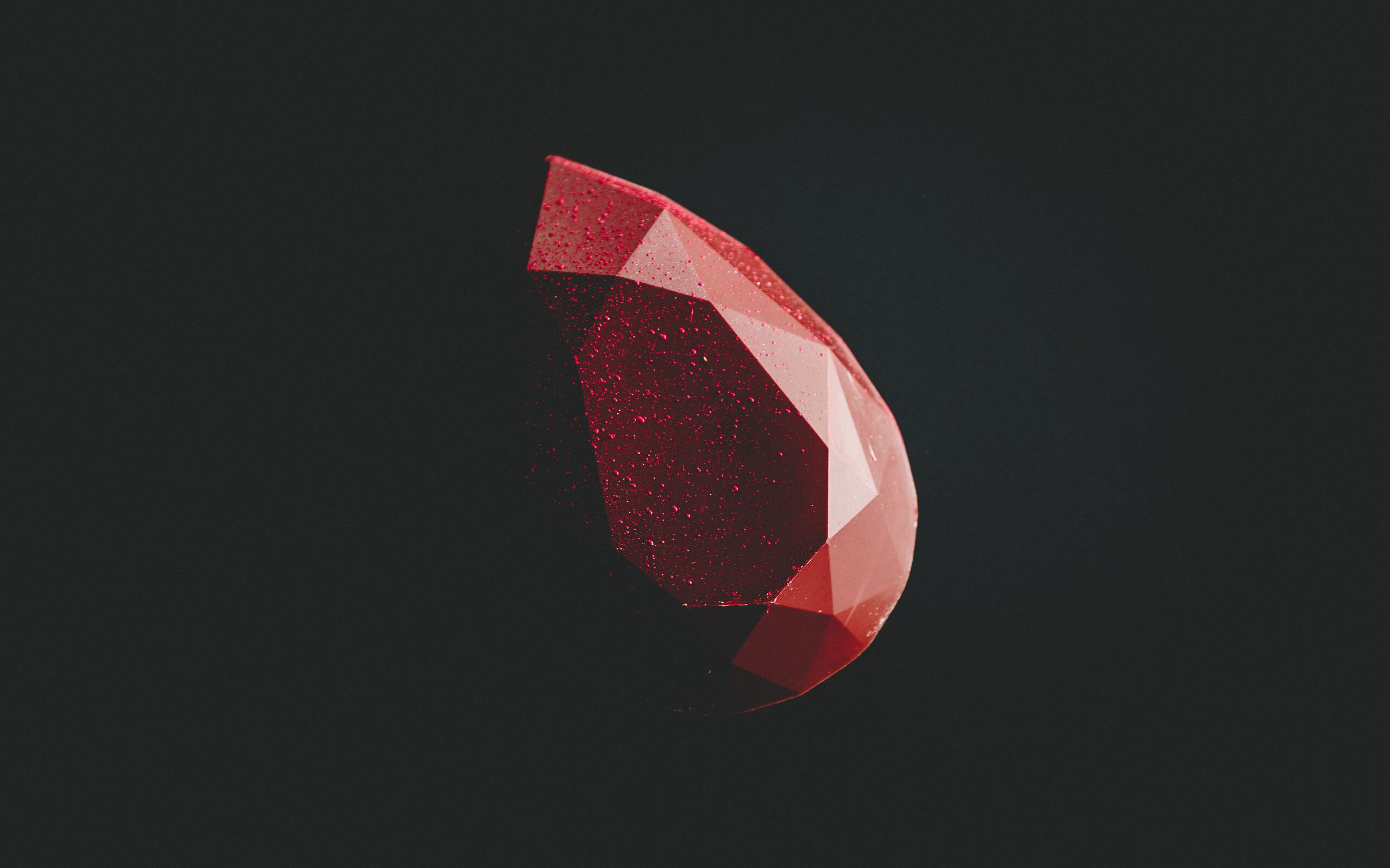 2560x1600 Red Diamond Minimal Dark 5k 2560x1600 Resolution Hd 4k Wallpapers Images Backgrounds Photos And Pictures