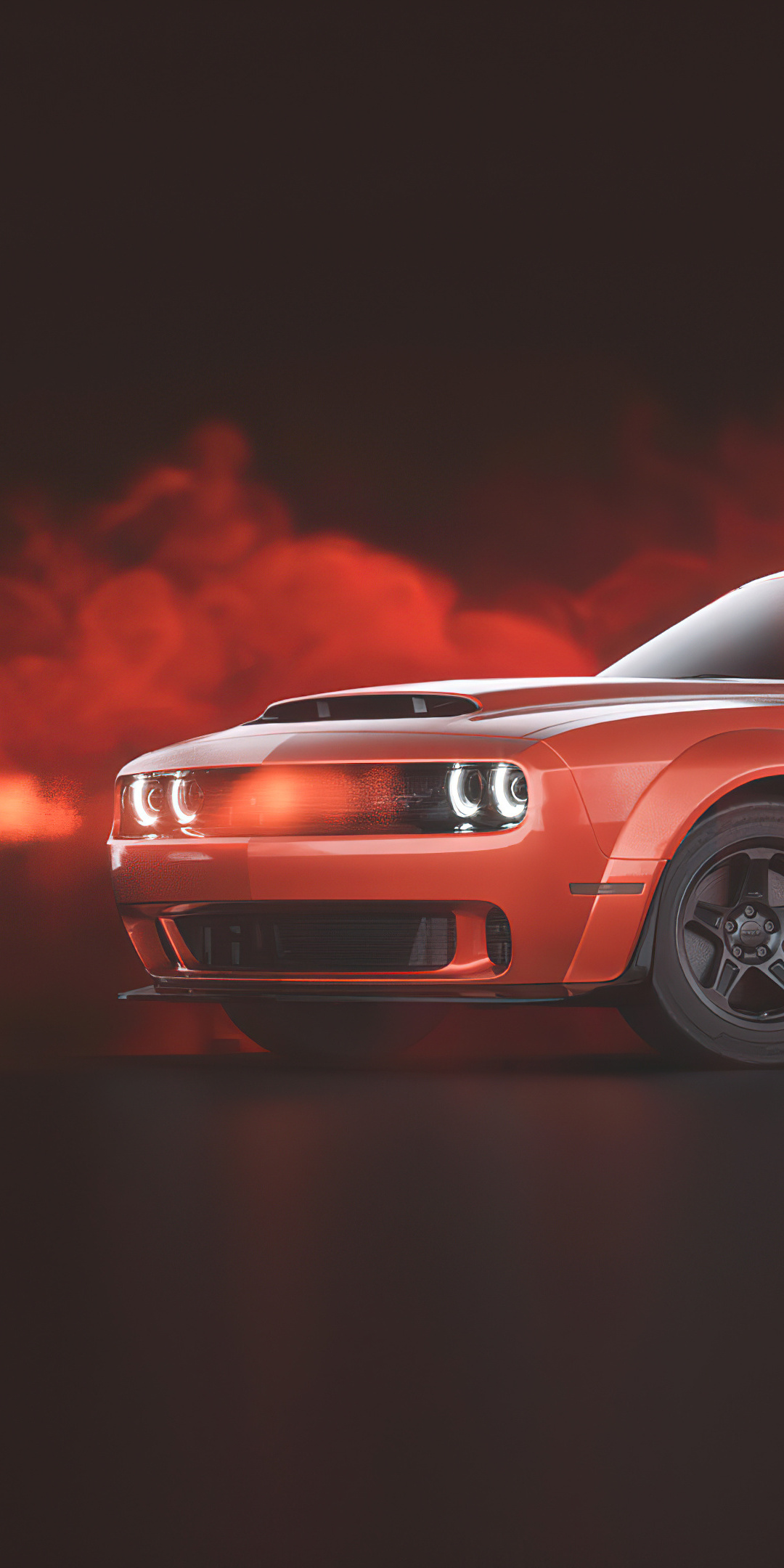 1080x2160 Red Dodge Challenger Demon SRT One Plus 5T,Honor 7x,Honor ...