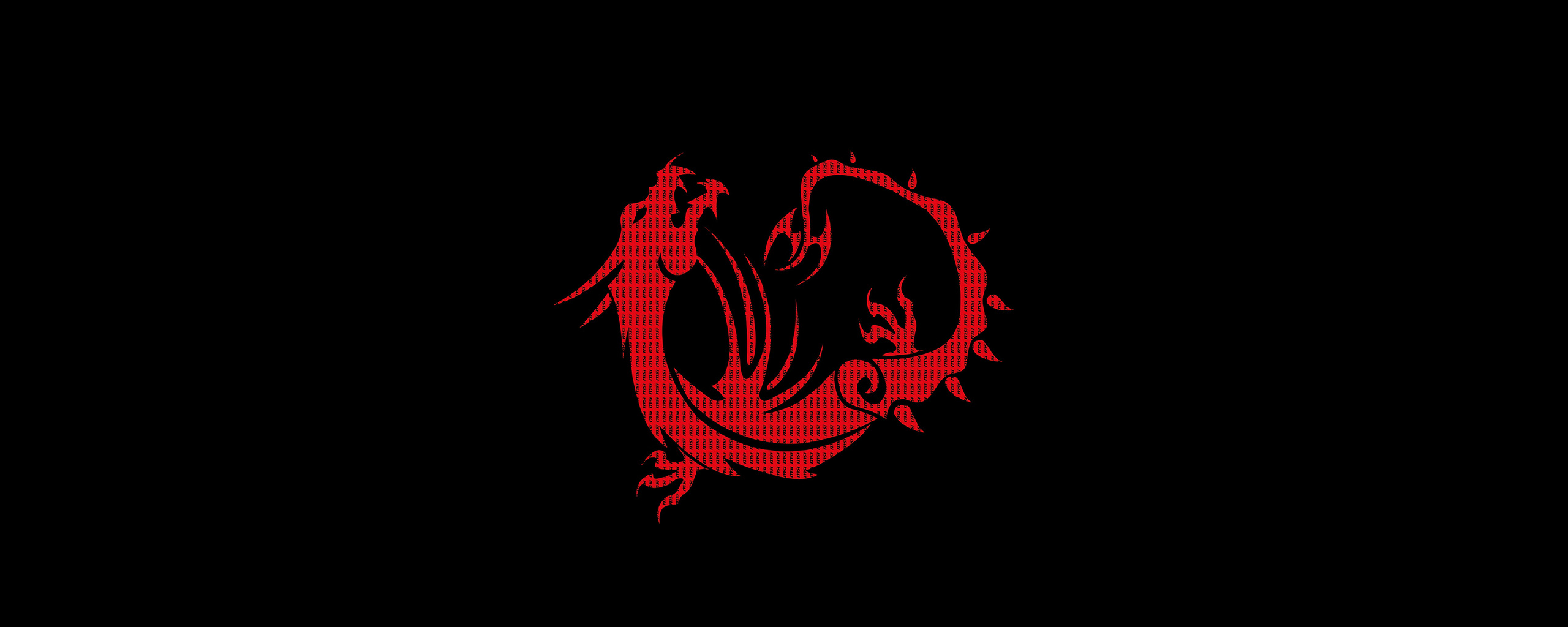 2560x1024 Red Dragon Black Minimal 4k Wallpaper,2560x1024 Resolution HD ...