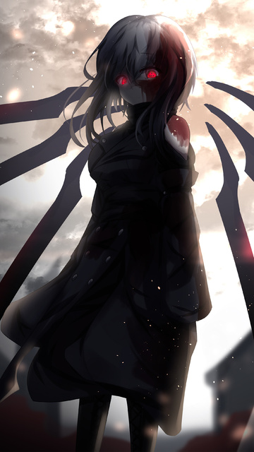 360x640 Red Glowing Eyes Anime Girl 5k 360x640 Resolution HD 4k Wallpapers,  Images, Backgrounds, Photos and Pictures
