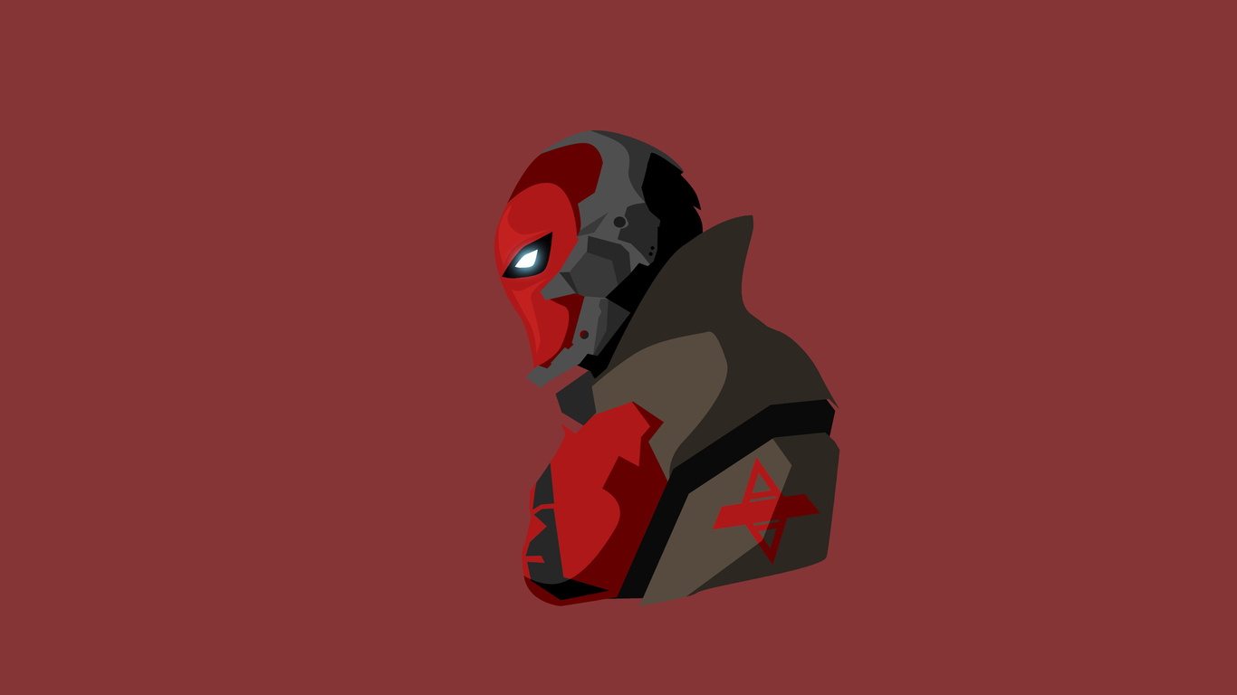 1366x768 Red Hood Minimalism 1366x768 Resolution HD 4k Wallpapers ...