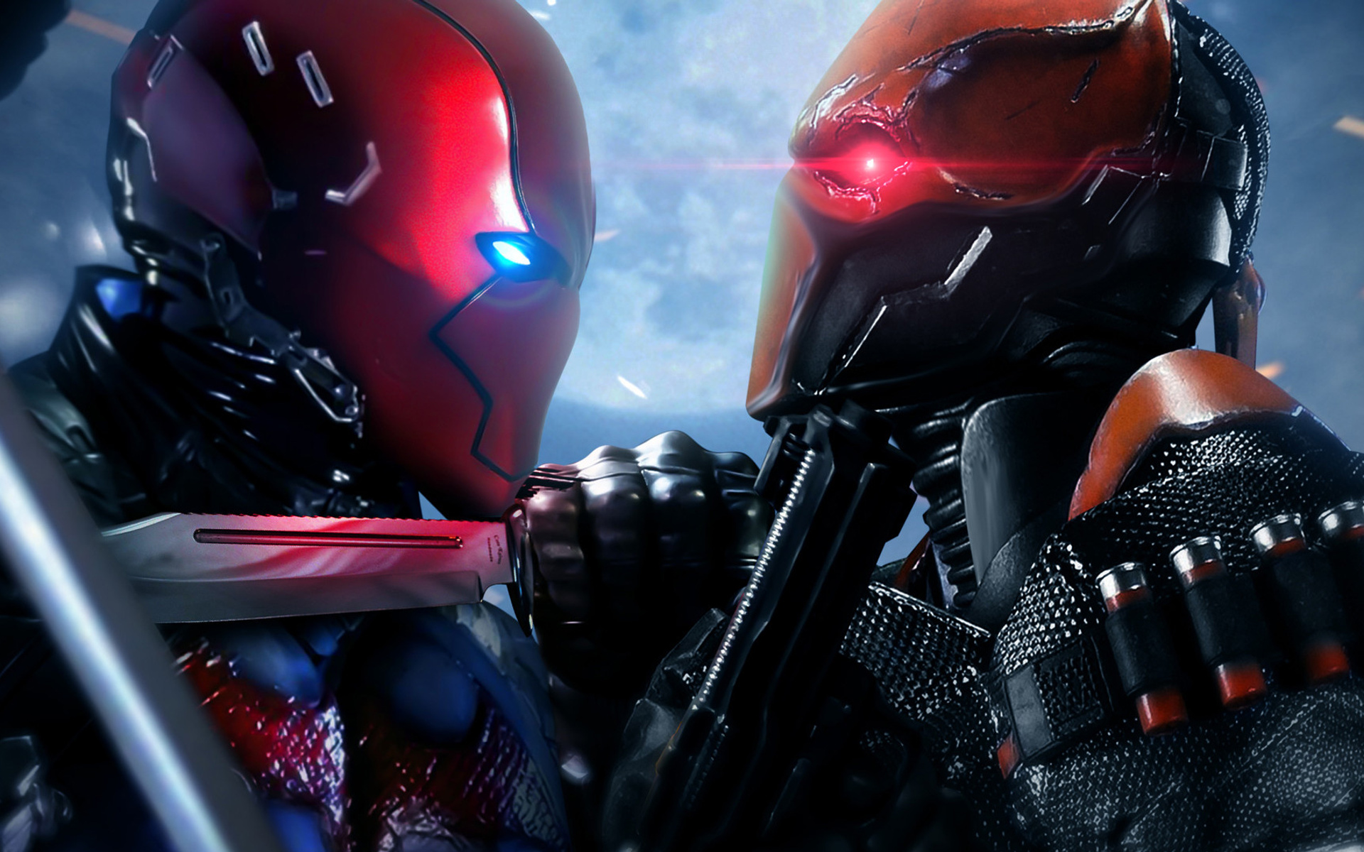red hood vs deathstroke pop