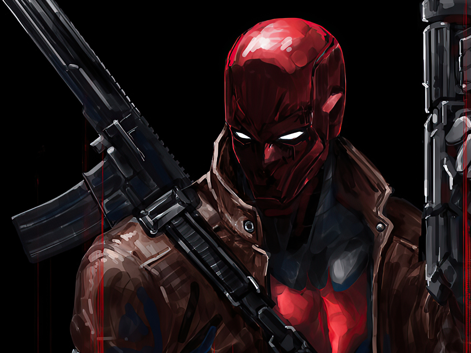 1920x1440 Red Hood With Gun 1920x1440 Resolution HD 4k Wallpapers ...