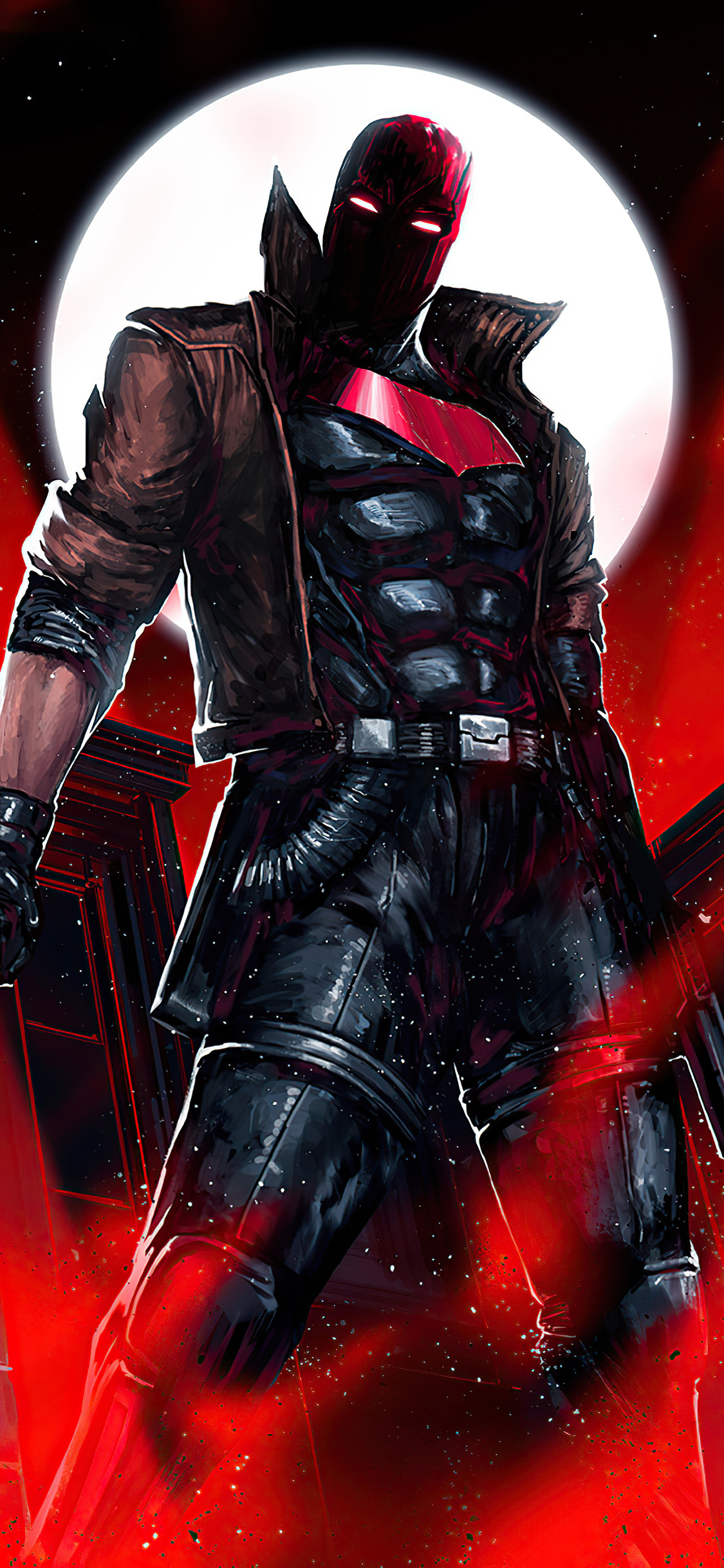 1125x2436 Red Hood With Guns 4k Iphone Xs Iphone 10 Iphone X Hd 4k Wallpapers Images Backgrounds Photos And Pictures