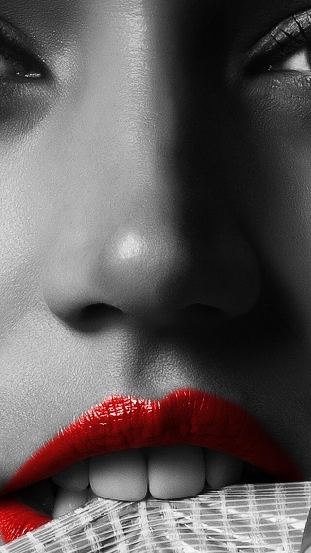 640x1136 Red Lip Girl iPhone 5,5c,5S,SE ,Ipod Touch HD 4k Wallpapers,  Images, Backgrounds, Photos and Pictures