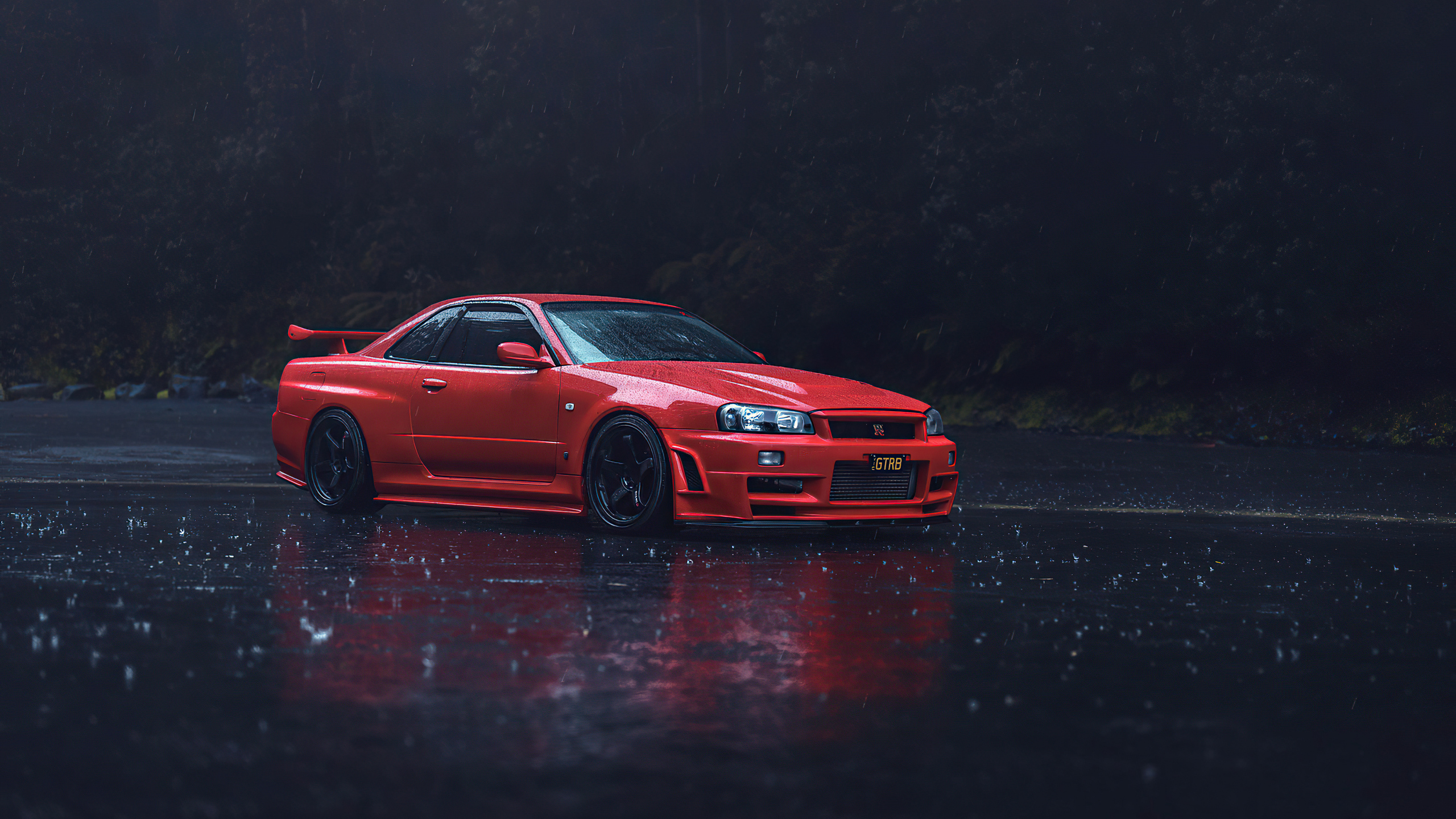 2560x1440 Red Nissan Gtr R34 1440p Resolution Hd 4k Wallpapers Images Backgrounds Photos And Pictures