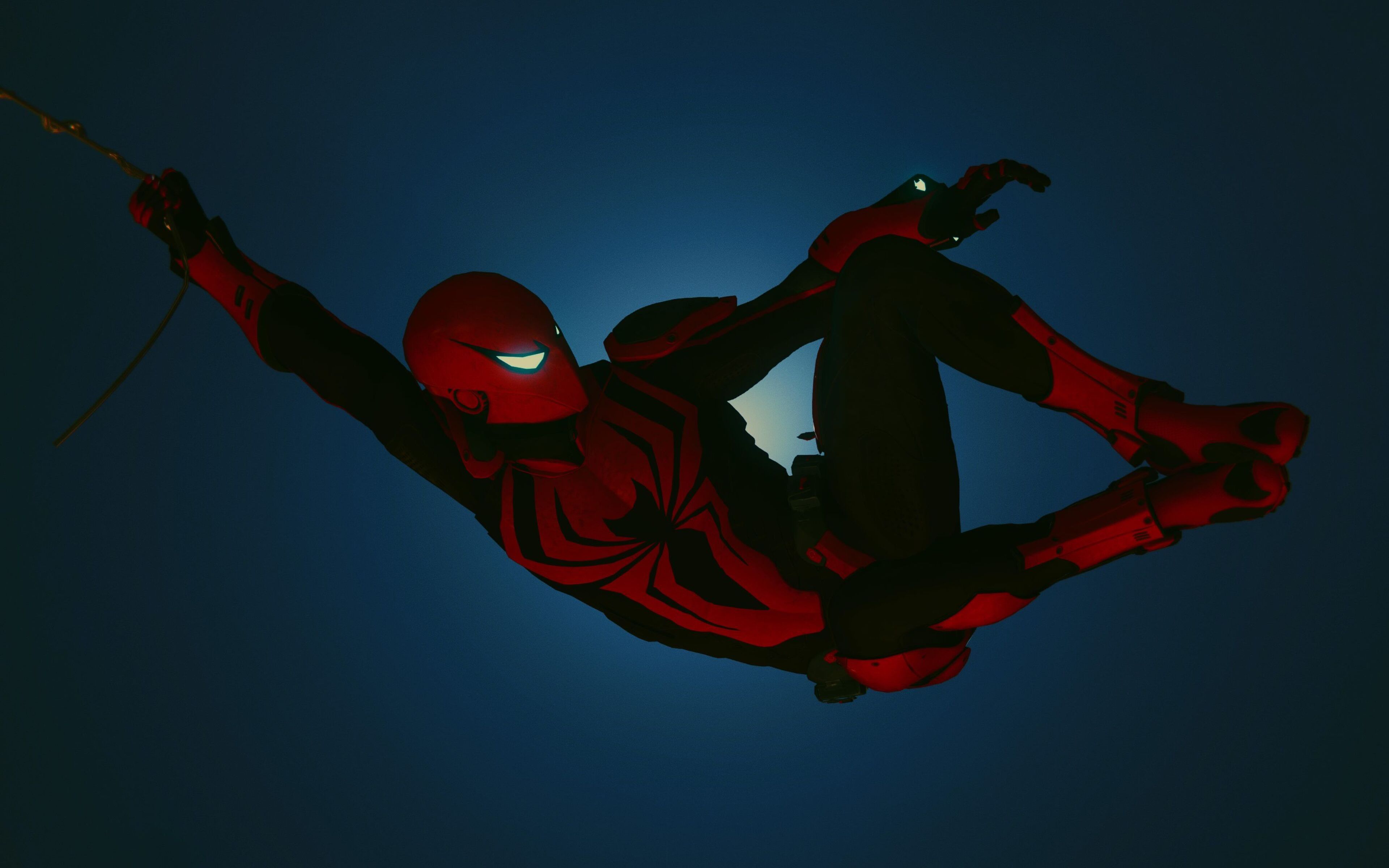 Ред спайдер. Красный Спайдер паук. Человек паук красно черный костюм. Человек паук черный и красный. Черно красный человек паук.