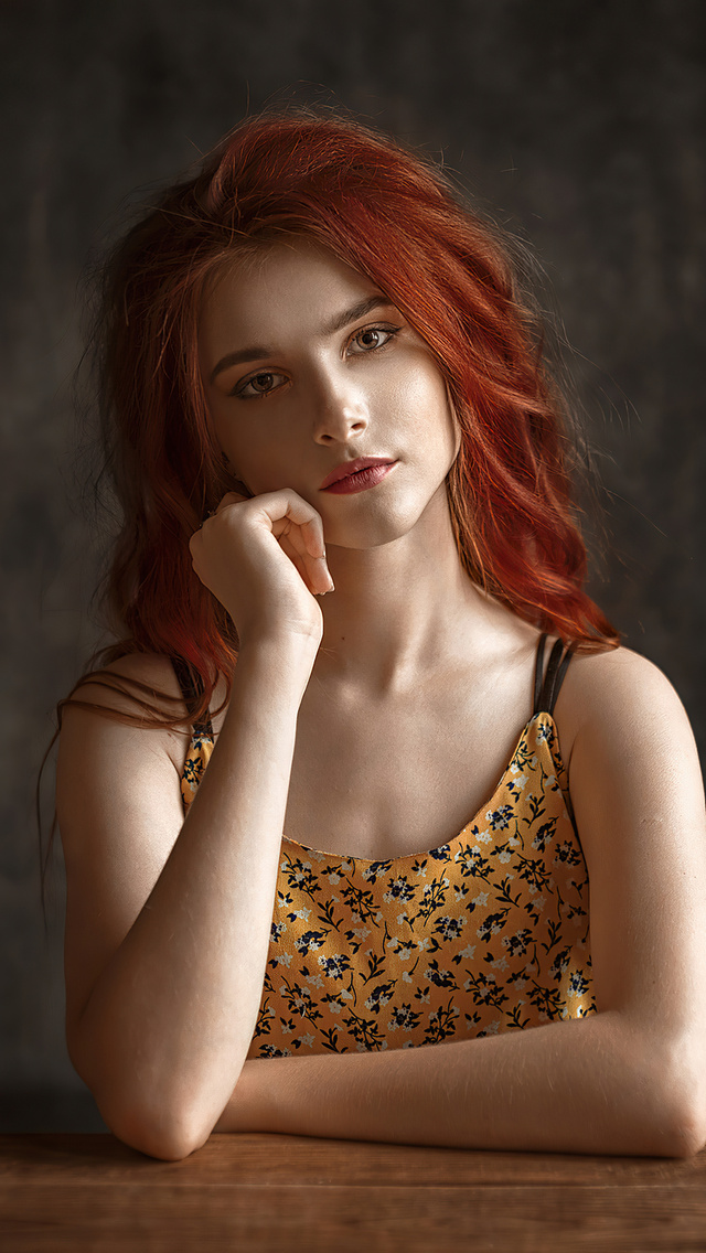 640x1136 Redhead Model Portrait iPhone 5,5c,5S,SE ,Ipod Touch HD 4k