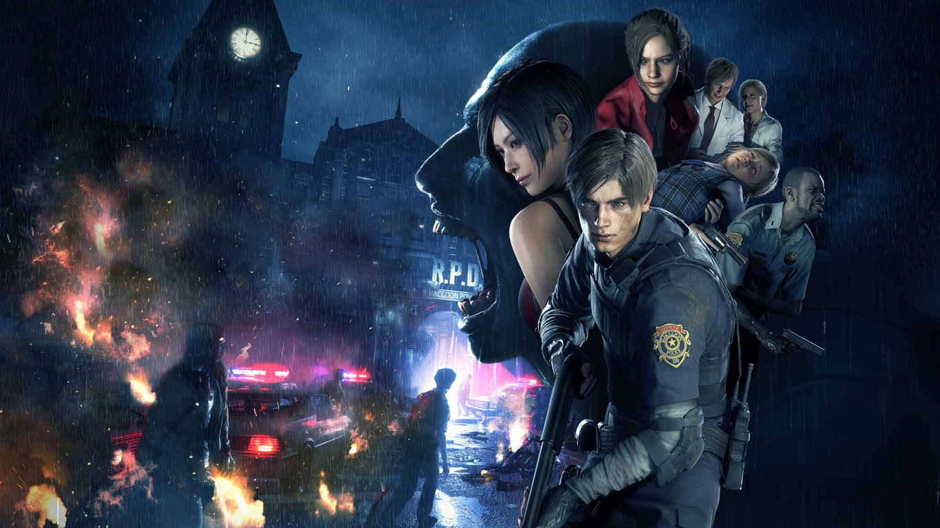 1366x768 resident evil 2 wallpaper