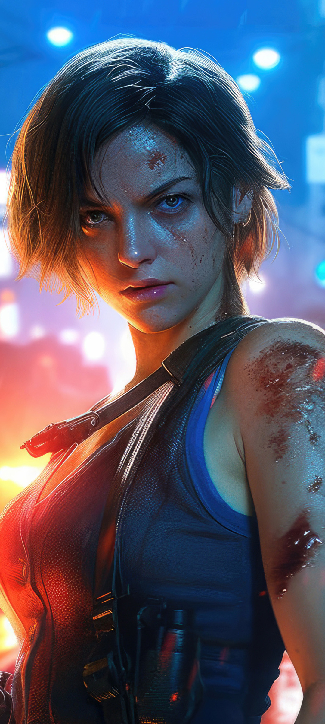 1080x2400 Resident Evil 4 Jill Valentine 4k Artwork Google Pixel 7 ,HD ...