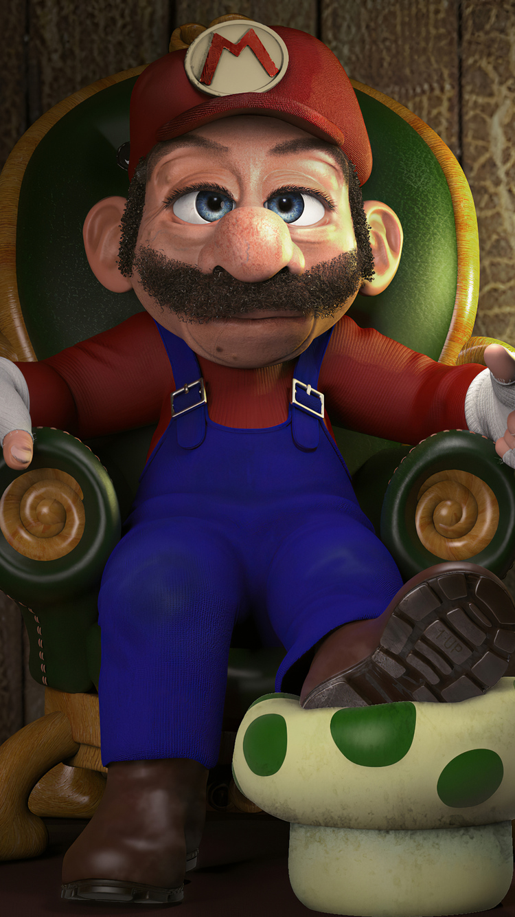 750x1334 Retired Super Mario 4k iPhone 6, iPhone 6S, iPhone 7 HD 4k  Wallpapers, Images, Backgrounds, Photos and Pictures